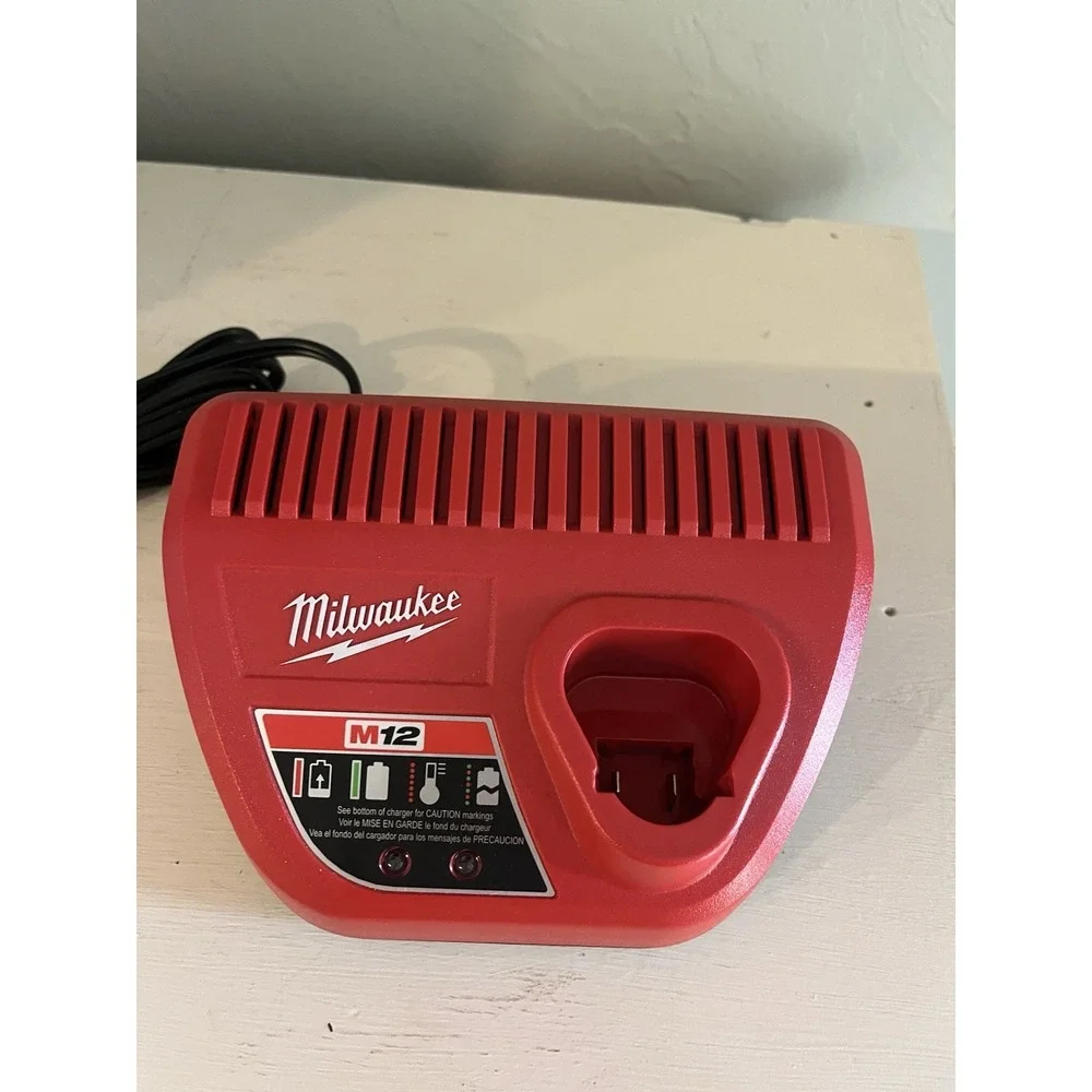Genuine Milwaukee 48-59-2401 M12 12V Lithium Ion Battery Charger 12 Volt